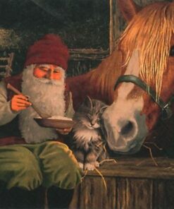 Șervețel - Nisse with Horse - 33x33 cm