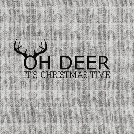 Șervețel - Oh Deer, silver - 33x33 cm 1