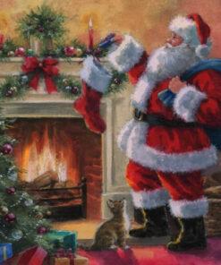 Șervețel - Santa placing Presents - 33x33 cm