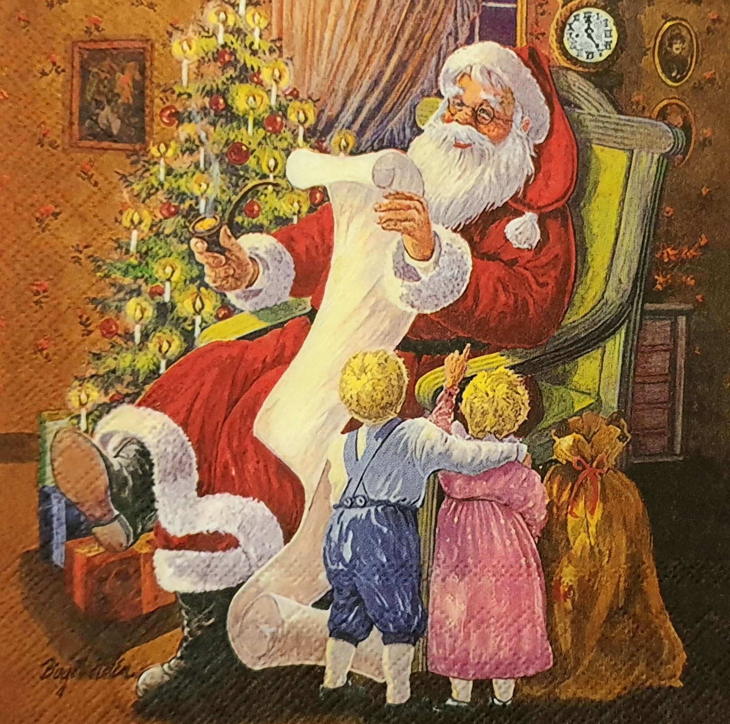 Șervețel - Santa's Letter - 33x33 cm 1 Șervețel - Santa's Letter - 33x33 cm