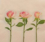 Șervețel - Three Roses - 33x33 cm