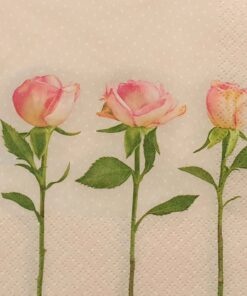 Șervețel  - Three Roses - 33x33 cm