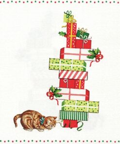 Șervețel decoupage -  Cats and Presents - 33x33 cm