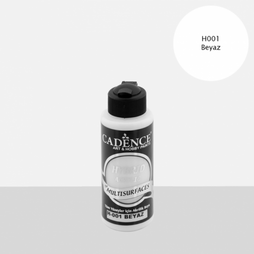 Vopsea acrilică hybrid– White– CADENCE – 120 ml 1