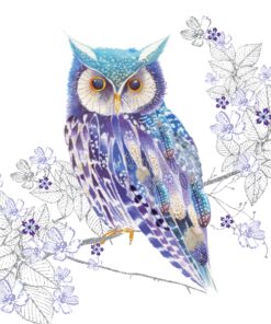 Șervețel - Blue Owl - 33x33 cm