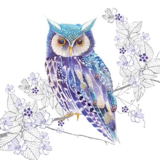 Șervețel - Blue Owl - 33x33 cm 1