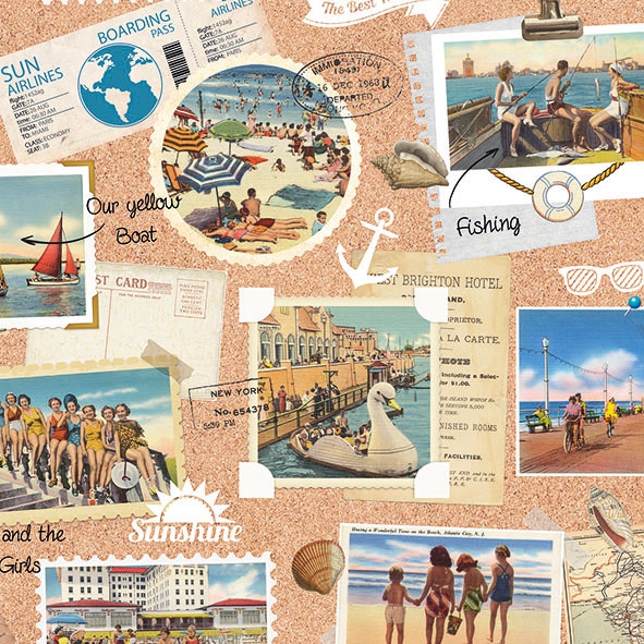 Șervețel - Vacation Scrapbook - 33x33 cm 1 Șervețel - Vacation Scrapbook - 33x33 cm
