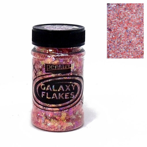 Galaxy flakes - Eris pink - 15 gr. - Pentart 1