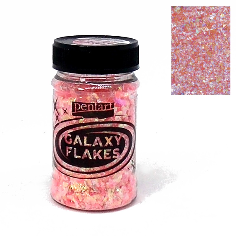 Galaxy flakes - Juno rose - 15 gr. - Pentart 1 Galaxy flakes - Juno rose - 15 gr. - Pentart
