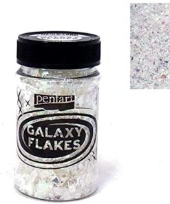 Galaxy flakes - Jupiter white 15 gr. - Pentart