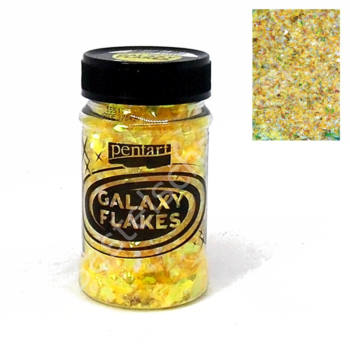 Galaxy flakes - Pluto yellow - 15 gr. - Pentart 1 Galaxy flakes - Pluto yellow - 15 gr. - Pentart