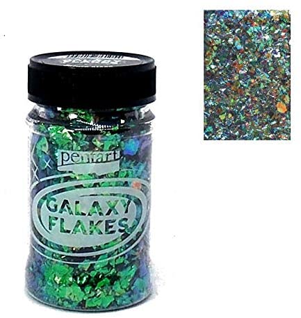 Galaxy flakes - Saturn green - 15 gr. - Pentart 1 Galaxy flakes - Saturn green - 15 gr. - Pentart