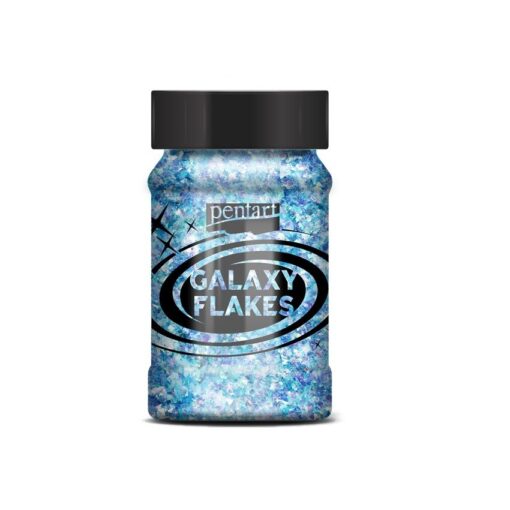 Galaxy flakes - Uranus blue - 15 gr. - Pentart 1
