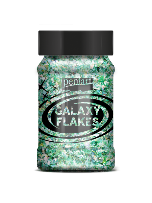Galaxy flakes – Earth green – 15 gr. – Pentart 1