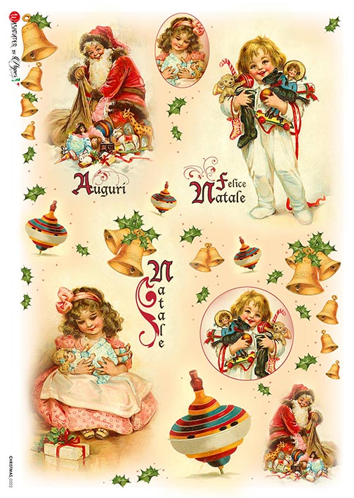 Hârtie de orez – Felice Natale – A4 1 Hârtie de orez – Felice Natale – A4
