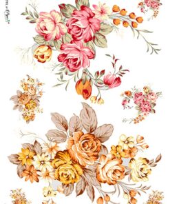 Hârtie de orez – Flowers 2 – A4