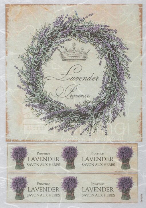 Hârtie de orez – Lavander Provence – A4 1