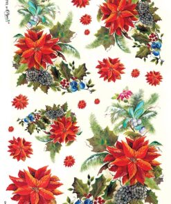 Hârtie de orez – Poinsettia – A4