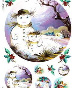 Hârtie de orez –Snowman 3 – A4