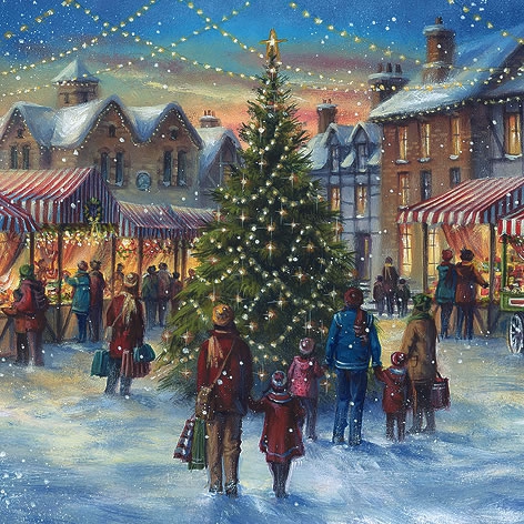 Șervețel- Christmas Market - 33x33cm 1 Șervețel- Christmas Market - 33x33cm