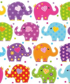 Șervețel - Funny Elephants - 33x33 cm