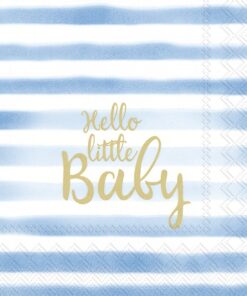 Șervețel - Hello Little Baby - blue - 25x25 cm
