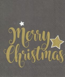 Șervețel - Shiny Merry Christmas - 33x33 cm