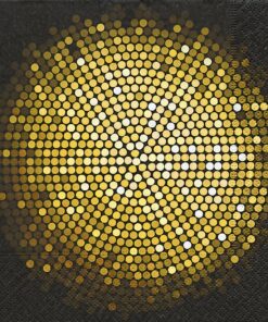 Șervețel - Spangle circle - 33x33 cm