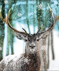 Șervețel - Winter Deer - 33x33 cm