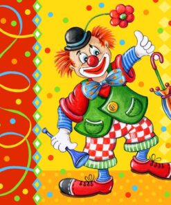 Șervețel decoupage - Clown - 33x33 cm