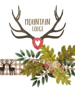 Șervețel – Mountain Lodge – 33×33 cm