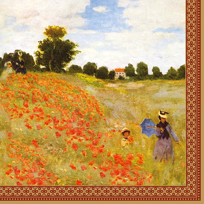 Șervețel - Coquelicoats la Promenade - 33x33 cm 1 Șervețel - Coquelicoats la Promenade - 33x33 cm