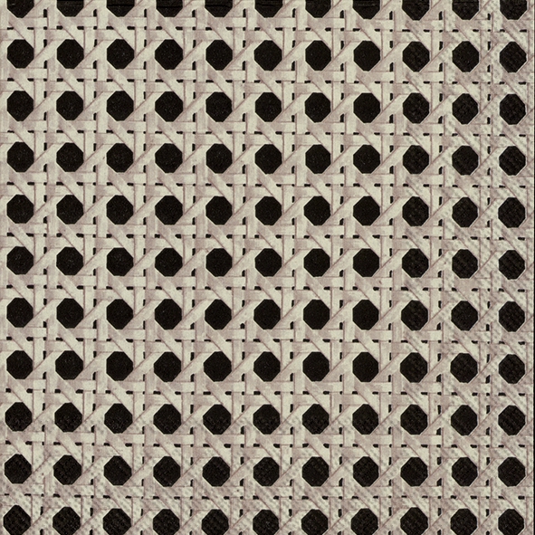 Șervețel - Geflecht - black - 33x33 cm 1 Șervețel - Geflecht - black - 33x33 cm