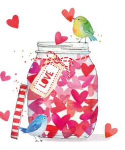 Șervețel- Jar of Hearts - 33x33cm