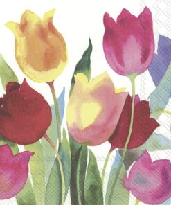 Șervețel - Powerful Tulips - 33x33 cm