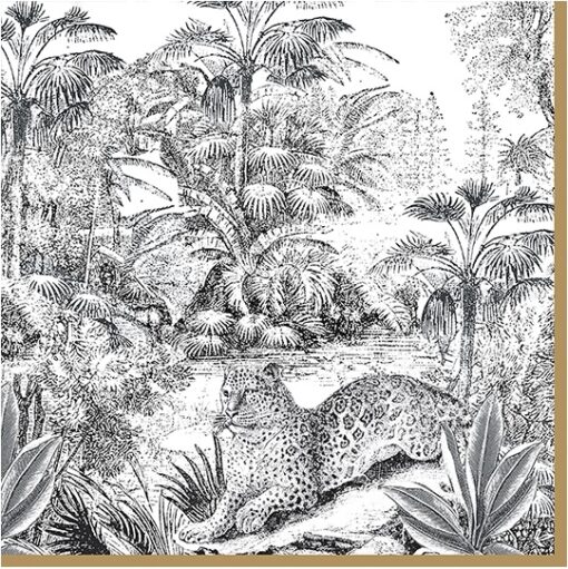 Șervețel - Retro Jungle - 33x33 cm 1