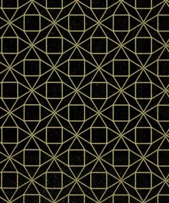 Șervețel - Square pattern - black - 33x33 cm