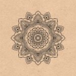 Servetel decoupage- Mandala - 33x33cm