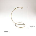 Suport metalic decorativ auriu - glob - h16,5 cm