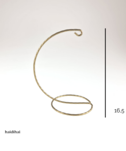 Suport metalic decorativ auriu - glob - h16,5 cm