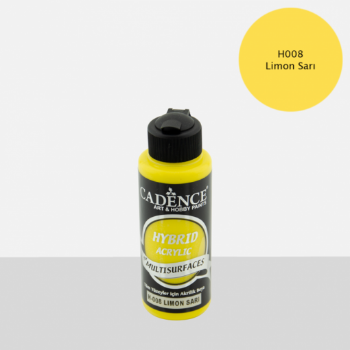 Vopsea acrilică hybrid – lemon yellow – CADENCE – 120 ml 1