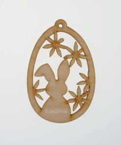 Decorațiune lemn - ou cu model - 3