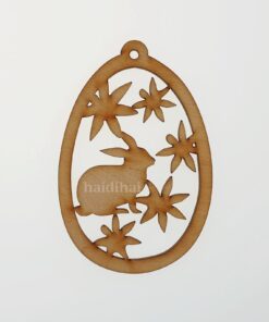 Decorațiune lemn - ou cu model - 4