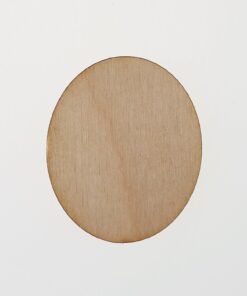 Decoratiune lemn - oval - 3.5x3 cm