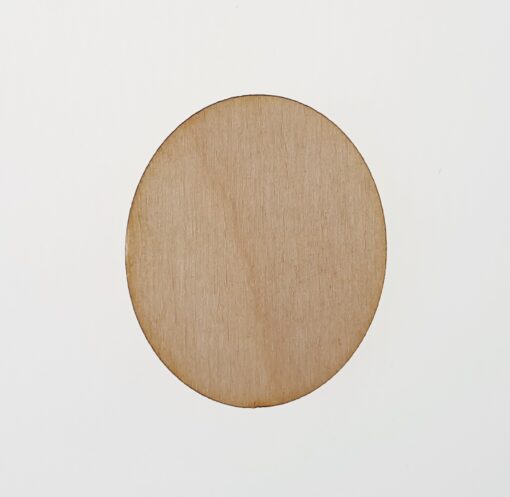 Decoratiune lemn - oval - 3.5x3 cm 1