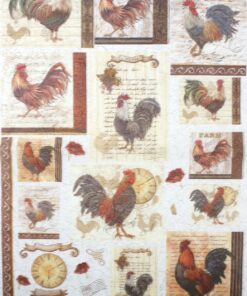 Hârtie de orez – Cock – 35×50 cm