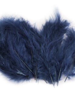 Pene decorative struț - 9-16 cm - delta blue