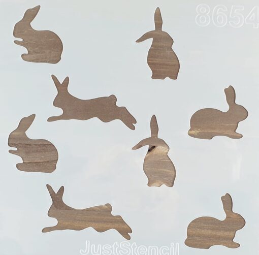 Șablon - Rabbits - 8654 - 20x20 cm 1