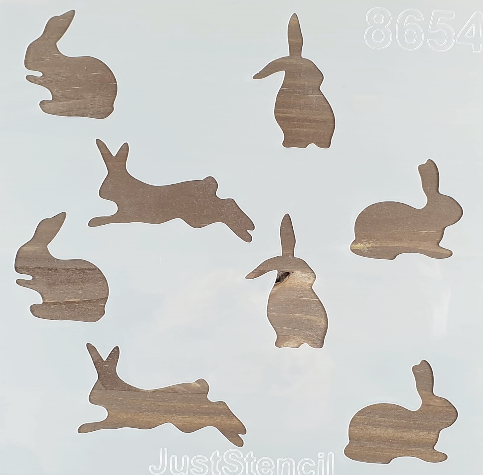 Șablon - Rabbits - 8654 - 20x20 cm 1 Șablon - Rabbits - 8654 - 20x20 cm