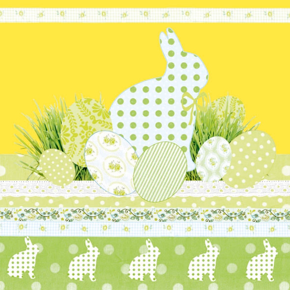 Șervețel - A Touch of Easter Yellow - 33×33 cm 1 Șervețel - A Touch of Easter Yellow - 33×33 cm